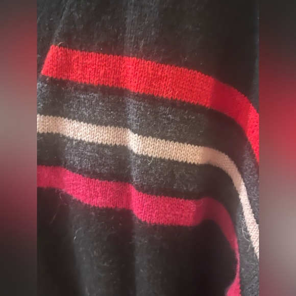 Democracy Striped Black Cardigan Sweater size S - Picture 4 of 5